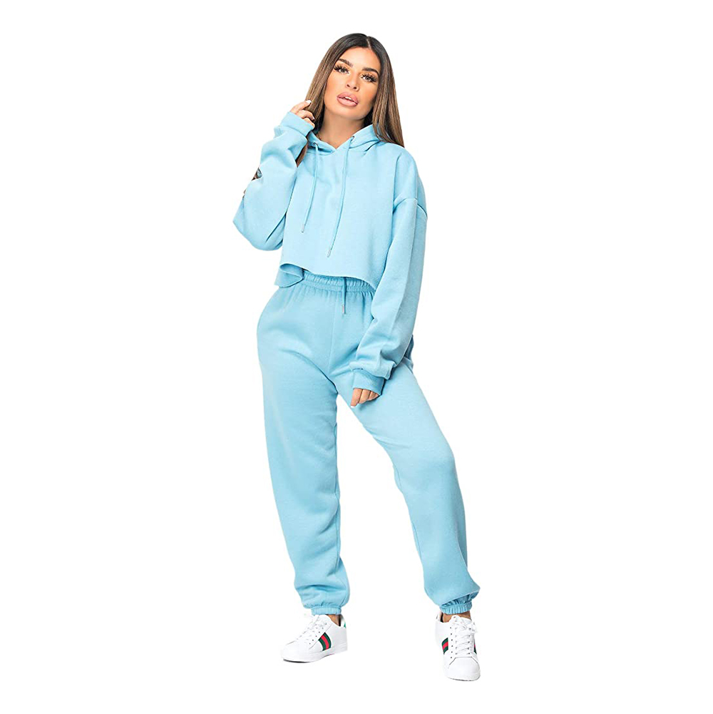 Women's Crop Hoodies Sets